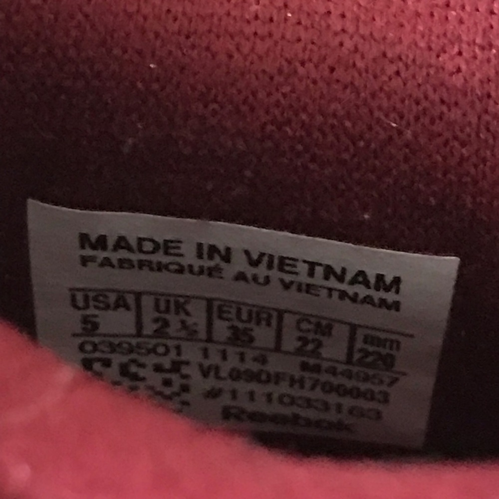 REEBOK Kids Unisex Burgundy Suede Fabric Mix Sneakers  | 5 - Picture 14 of 14
